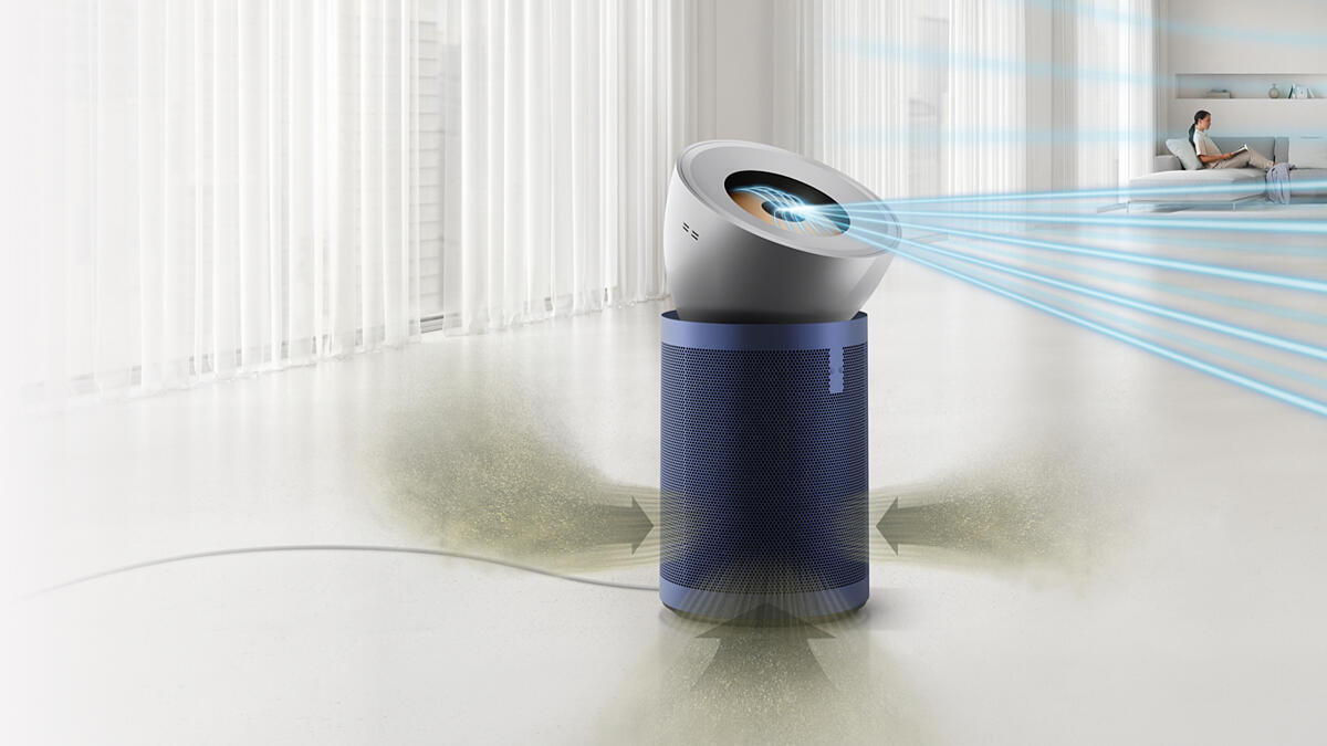Dyson Purifier Big+Quiet BP03 Promítá vzduch přes 10m