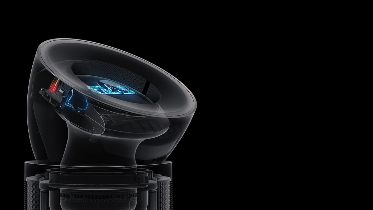 Dyson Purifier Big+Quiet BP03 Snímá a hlásí kvalitu vzduchu
