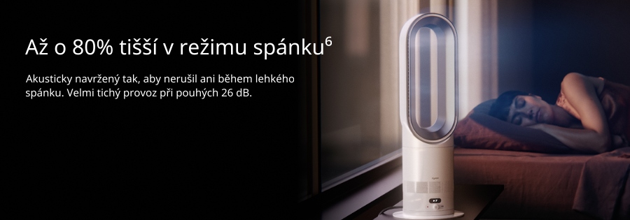 Až o 80% tišší v režimu spánku