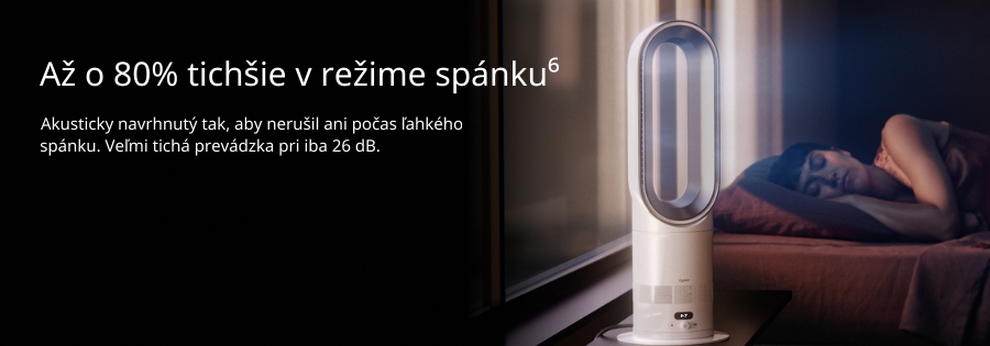 Až o 80% tišší v režimu spánku