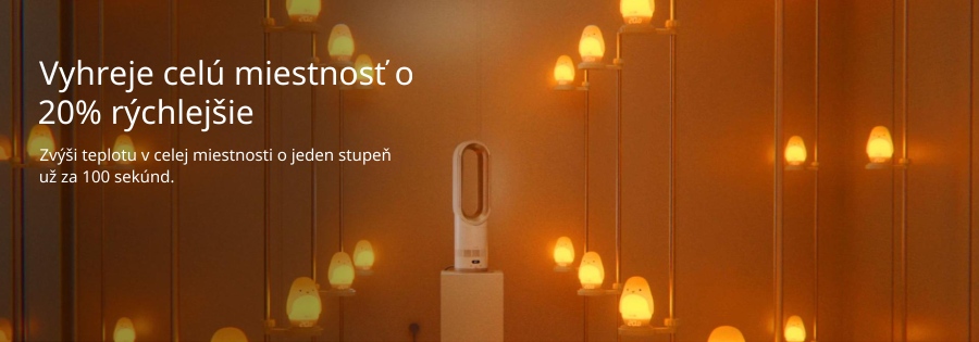 Vyhřeje celou místnost o 20% rychleji