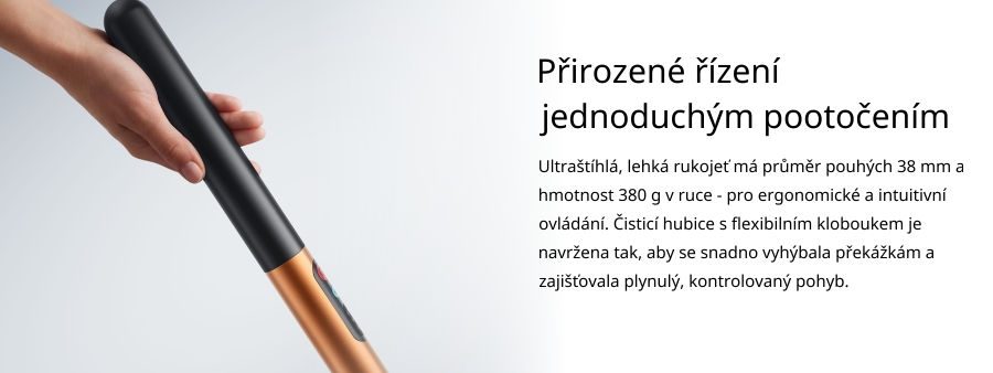 Přirozené řízení jednoduchým pootočením