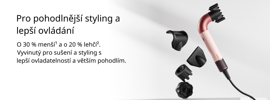 Pro pohodlnější styling a lepší ovládání