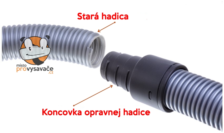 Opravná hadica na predĺženie pôvodnej hadice