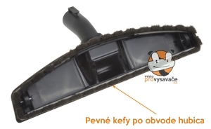 Parketová hubice zespodu