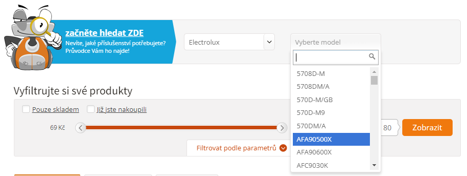 Ako vybrať filter do digestora Electrolux v sprievodcovi príslušenstvom