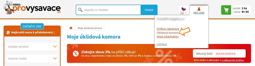Slevový kupón na Provysavače.cz
