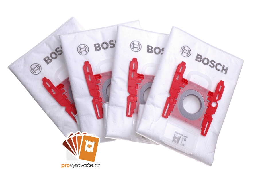 Originální sáčky Bosch G ALL s červenou přírubou a bílým hygienickým uzávěrem