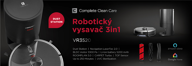 robotický vysavač Concept VR3522 Real Force