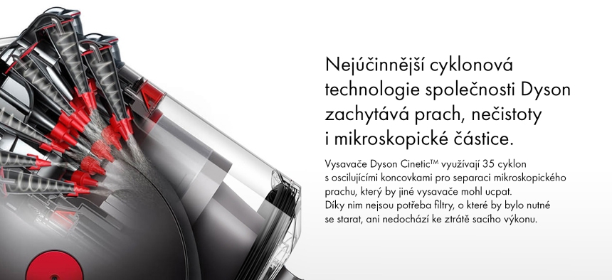 Vysavač Dyson Cinetic Big Ball Absolute 2 filtrce