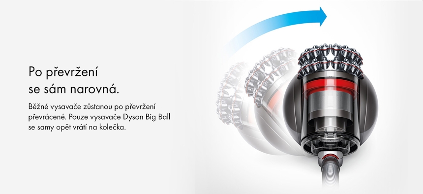 Vysavač Dyson Cinetic Big Ball Absolute 2 sám se narovná