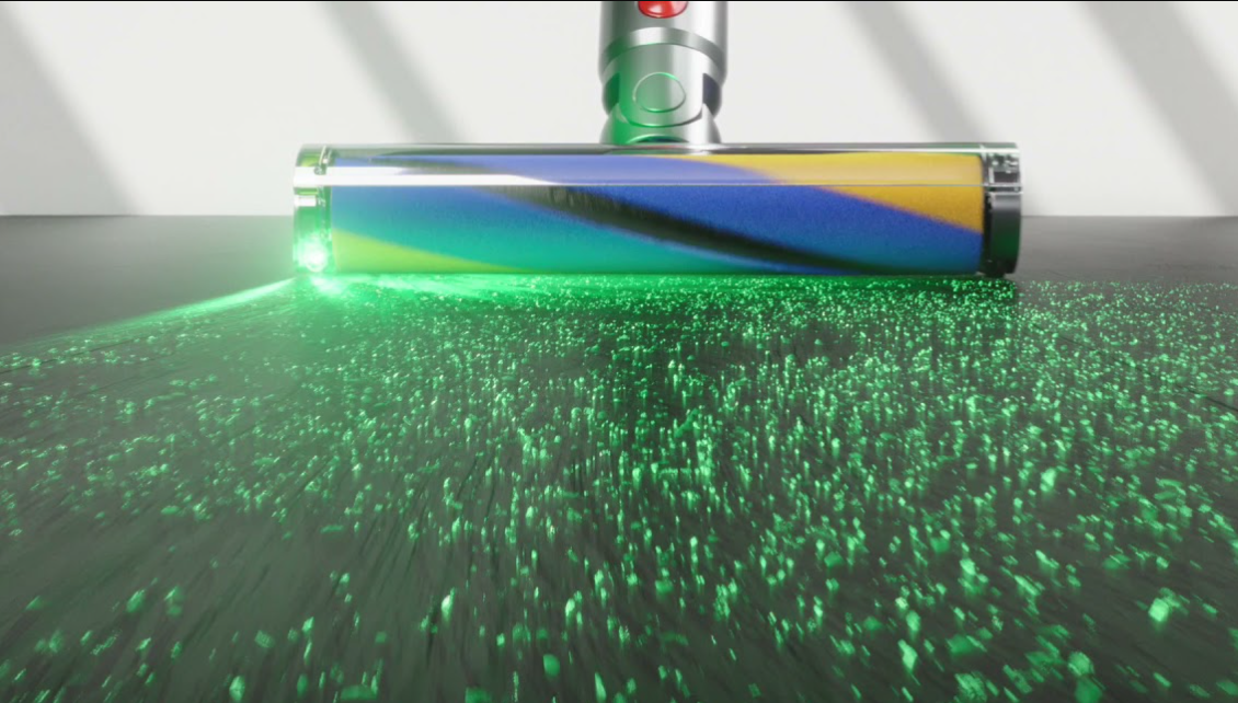 Iluminační hubice Dyson Fluffy z čela