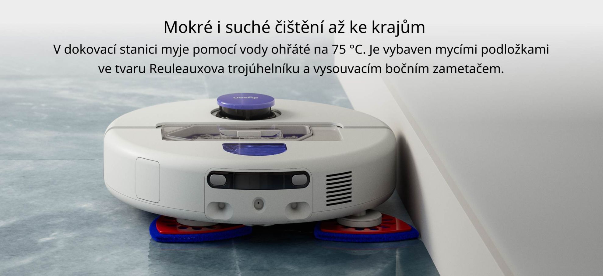 Mokré i suché čištění až ke krajům