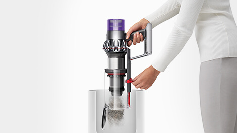 Dyson V10 absolute 23 Hygienické vysypávání sběrné nádoby