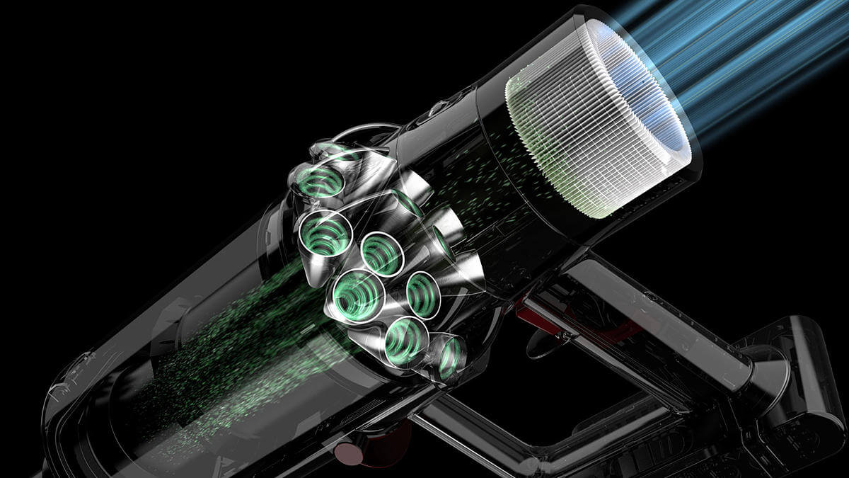 Dyson V10 absolute 23 Pokročilá filtrace