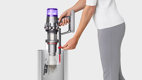 Dyson V11 Hygienické vysypání sběrné nádoby