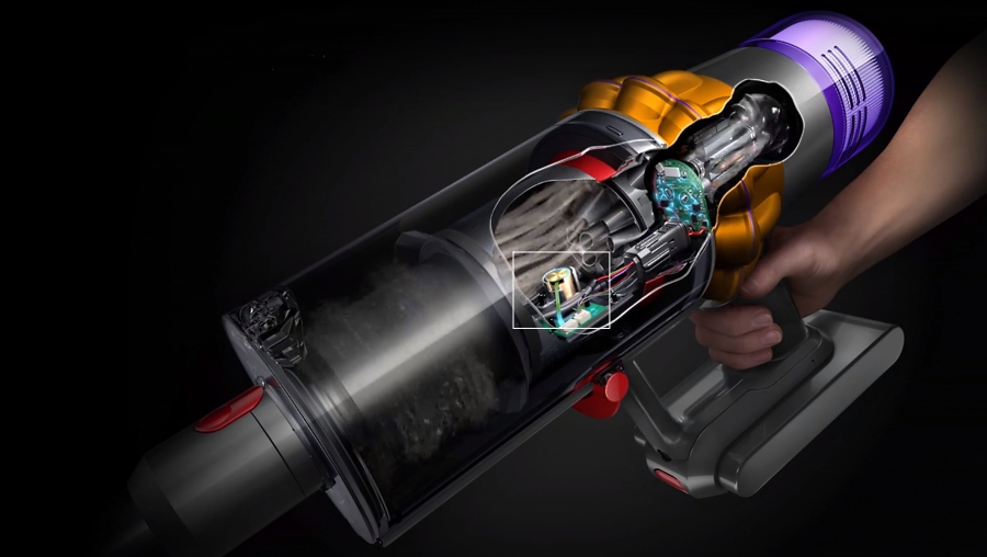 Dyson V15 Detect piezoelektrický snímač velikosti částic