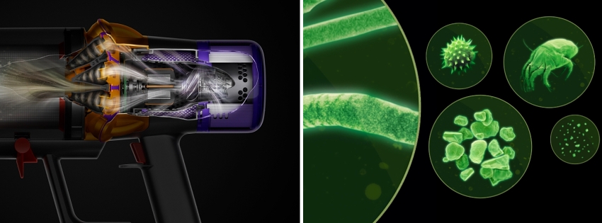 Nejpokročilejší systém filtrace Dyson