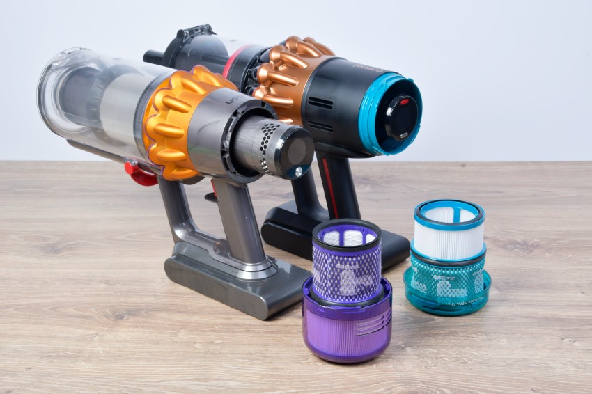 Porovnanie Dyson V15 a V16 filtrácie