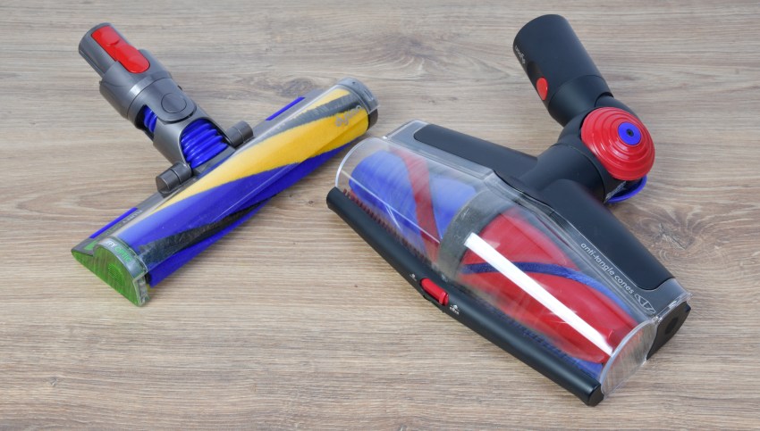 Porovnanie Dyson V15 a V16 hubice Fluffy