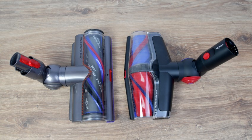 Porovnanie Dyson V15 a V16 hubíc