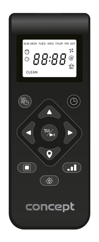 Levně Dálkový ovladač pro robotický vysavač Concept