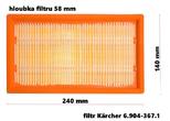 Alternativní filtr HF17 pro vysavače Kärcher 6.904-367.1