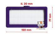 HEPA filtr SRX0704 pro Secor SRV8550