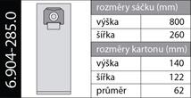 Originální papírové sáčky 6.904-285 do vysavače Kärcher NT65/2, NT70, NT72/2 NT75/2