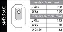 Originální sáčky do prachové základny Concept SMS3500