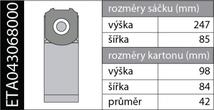 Originální papírové sáčky do vysavače ETA 0430