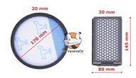 Sada filtrů ZR780000 pro bezsáčkové vysavače Rowenta