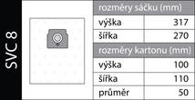 Textilní sáčky SVCX 1311 pro Sencor SVC 8xx (10ks)