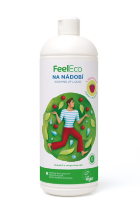 Prostředek na mytí nádobí Feel Eco - Malina 1l