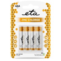 Baterie zinkochloridová ETA AAA, R03, blistr 4ks (mikrotužková)