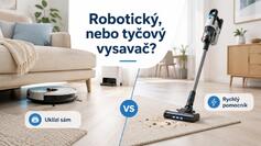 Robotický, nebo tyčový vysavač? Každý umí něco jiného